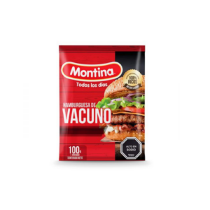 HAMBURGUESA DE VACUNO MONTINA 100GR