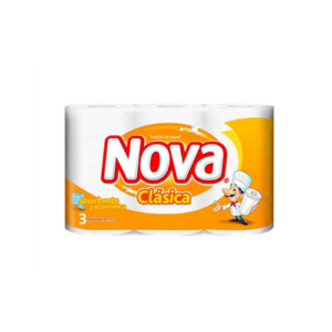 TOALLA DE PAPEL NOVA CLASICA 3UN 12M