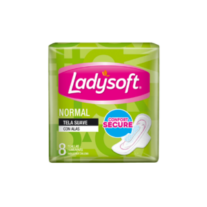TOALLA HIGIENICA LADYSOFT NORMAL TELA SUAVE CON ALAS 8UN